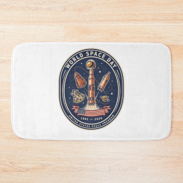Item preview, United States Space Program World Space Day — Retro NASA Mission Patch T-Shirt V1 designed and sold by DarylWelsh2024.