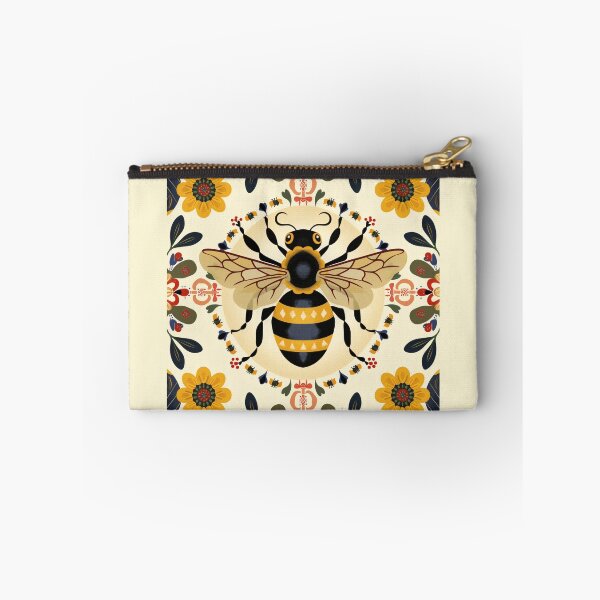 Item preview, Scandinavian Folk Art, Bee With Flowers designed and sold by xiao xuans.