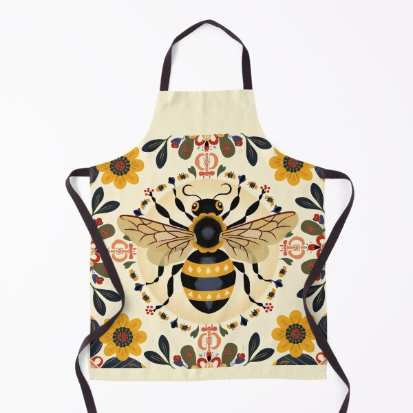 Item preview, Scandinavian Folk Art, Bee With Flowers designed and sold by xiao xuans.