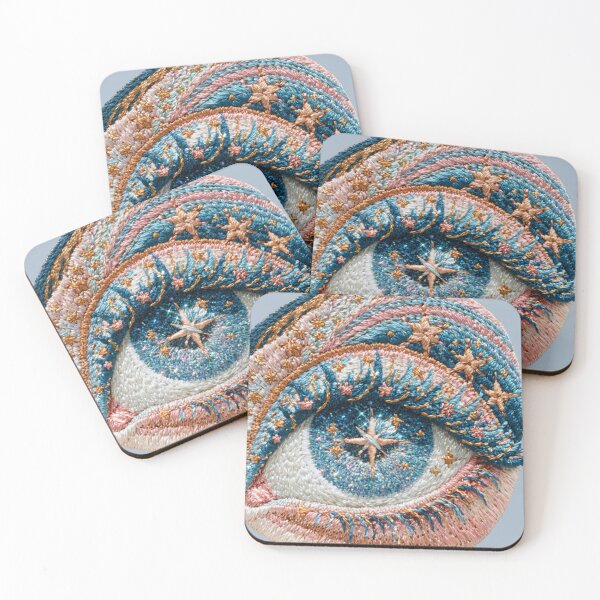Item preview, Celestial Eye Embroidery Cosmic Vision designed and sold by MegaNovaArt.