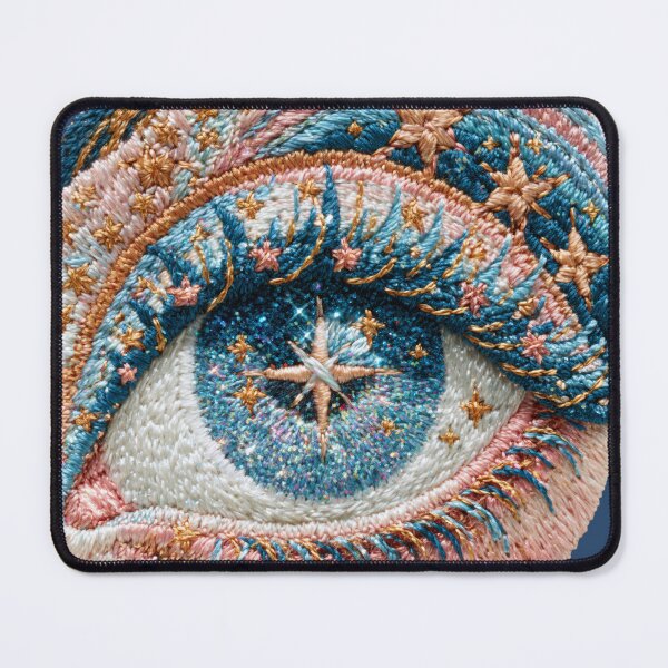 Item preview, Celestial Eye Embroidery Cosmic Vision designed and sold by MegaNovaArt.
