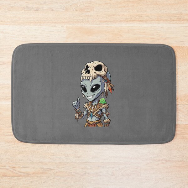 Item preview, Tribal Alien Shaman with Skull Helmet designed and sold by Sunkhung.