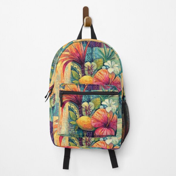 Item preview, Polynesian Tropical Floral Splendor Abstract designed and sold by sunnthreads.