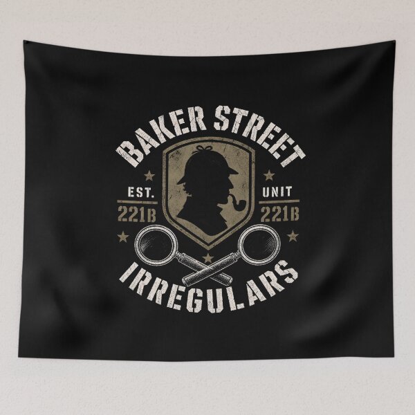 Aperçu de l'œuvre Emblème du détective Sherlock Holmes des irréguliers de Baker Street créée et vendue par Fenay Designs.