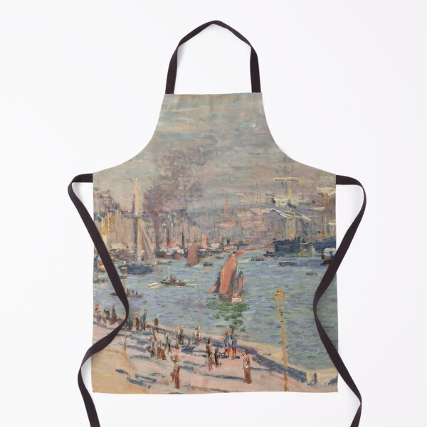 Item preview, Bustling French Harbor with Sailing Ships designed and sold by artofuniverse.
