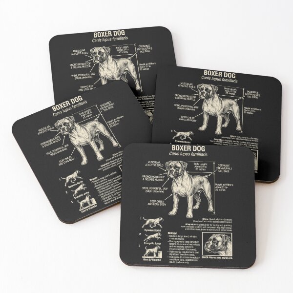 Item preview, Boxer Dog Scientific Anatomy Biology Dog Lover designed and sold by Kimberley King Art  King Art.