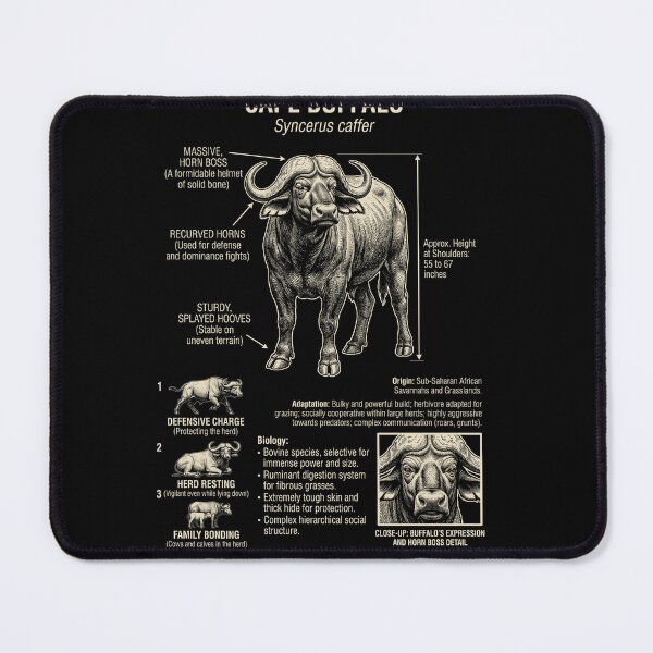 Item preview, Buffalo Scientific Anatomy Biology Animal Lover designed and sold by Kimberley King Art  King Art.