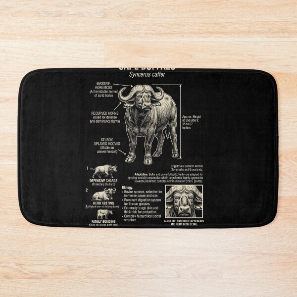 Item preview, Buffalo Scientific Anatomy Biology Animal Lover designed and sold by Kimberley King Art  King Art.