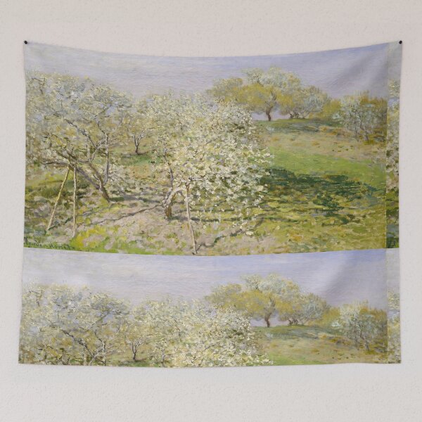 Item preview, Spring Blossoming Apple Trees Orchard designed and sold by artofuniverse.