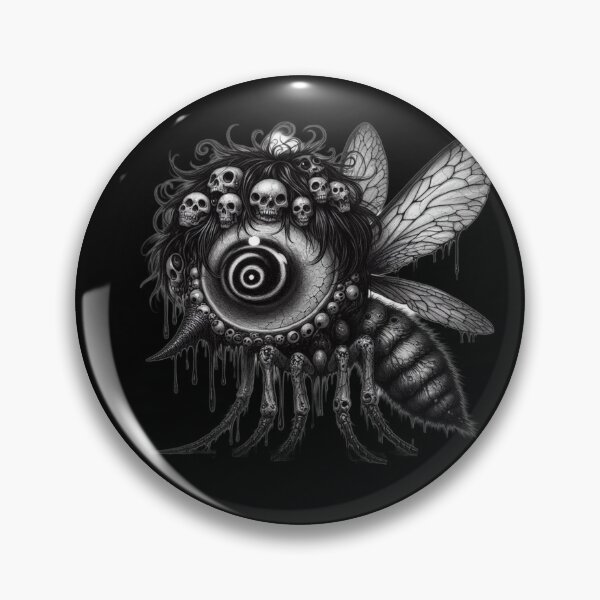 Item preview, Nightmare Fly Monster with Colossal Spiral Eye and Skull Crown designed and sold by LujziWorld.