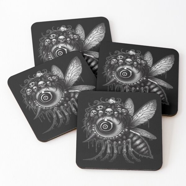 Item preview, Nightmare Fly Monster with Colossal Spiral Eye and Skull Crown designed and sold by LujziWorld.