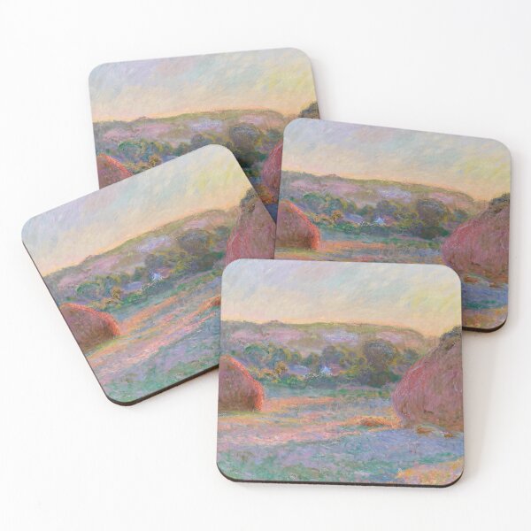 Item preview, Pink Haystacks at Sunset Field designed and sold by artofuniverse.