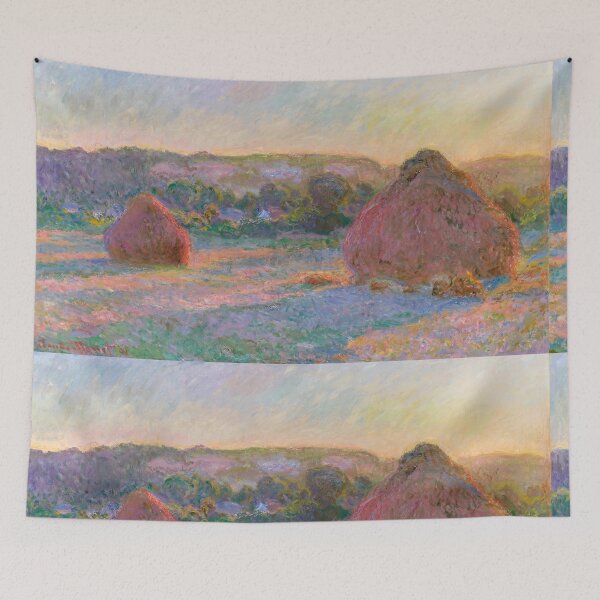 Item preview, Pink Haystacks at Sunset Field designed and sold by artofuniverse.