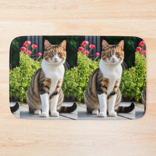 Item preview, Animals - Serene Tabby Cat, Portrait in a Sunny Garden designed and sold by DoodyPets.