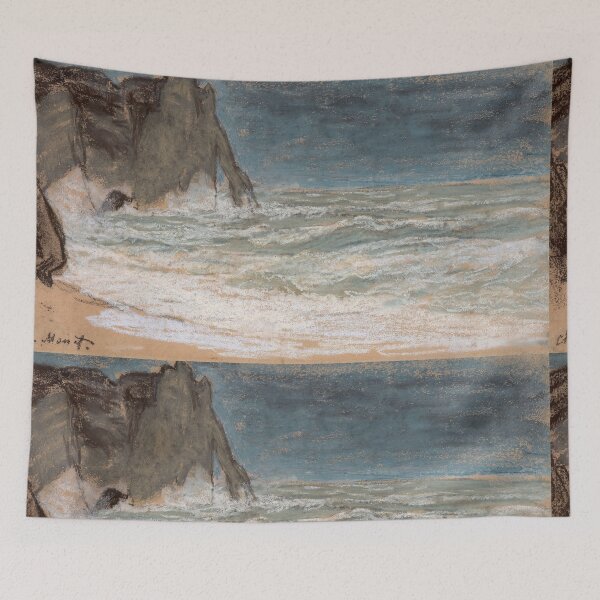 Item preview, Stormy Cliffs at Etretat Coast designed and sold by artofuniverse.