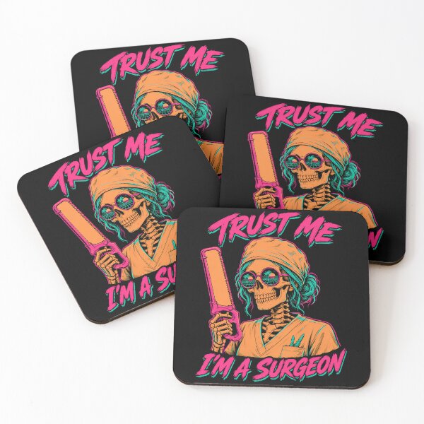 Item preview, Trust Me I’m a Surgeon Neon Skeleton Humor designed and sold by Victor Shadehorn.