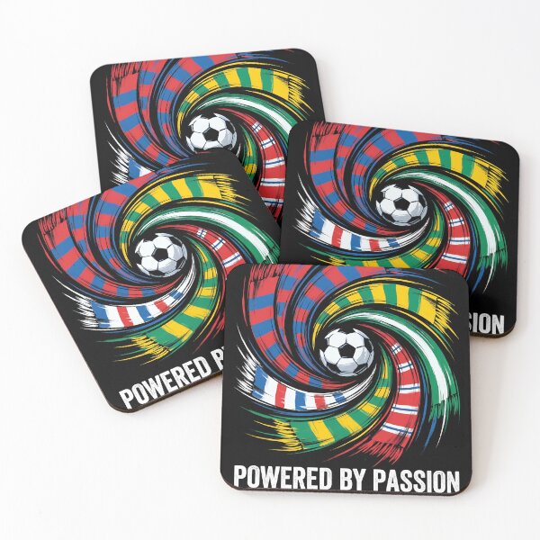 Item preview, Powered By Passion - Football designed and sold by MerchViz.