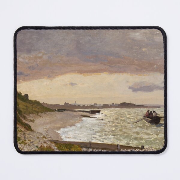 Item preview, Fishing Boats Along the Normandy Coast designed and sold by artofuniverse.