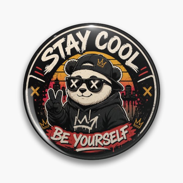 Item preview, Stay Cool Be Yourself | Cool Panda Streetwear | Urban Graffiti Trendy Design designed and sold by AstraDrip Studio.