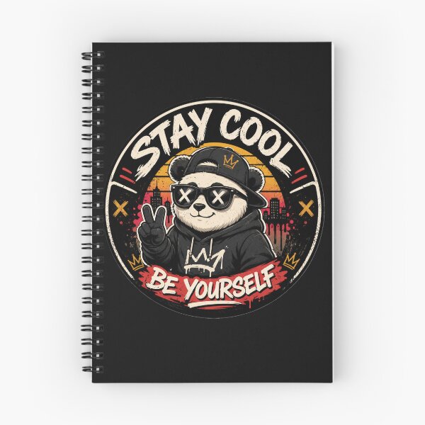 Item preview, Stay Cool Be Yourself | Cool Panda Streetwear | Urban Graffiti Trendy Design designed and sold by AstraDrip Studio.