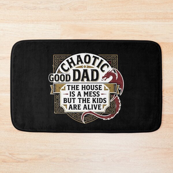 Item preview, Chaotic Good Dad Shirt, The House Is A Mess But The Kids Are Alive Tee, Funny RPG Gamer Father's Day Gift, Retro Dragon designed and sold by THREE LITTLE BEANS.