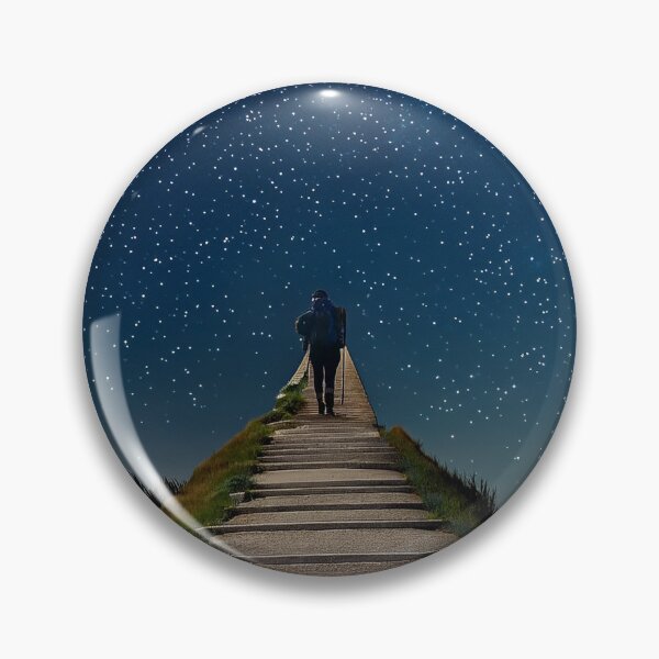 Item preview, Starry sky with hiker designed and sold by TeleKomander.