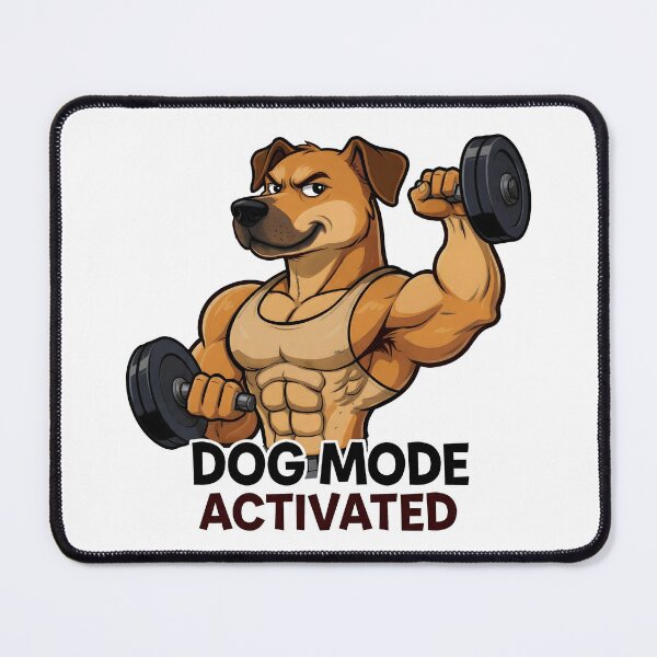 Item preview, Dog Mode Activated Muscular Dog Workout designed and sold by Nuvoro Gifts.