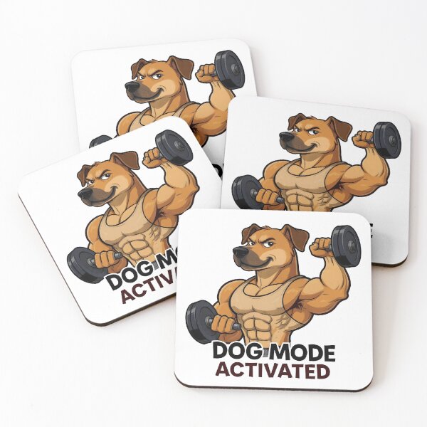 Item preview, Dog Mode Activated Muscular Dog Workout designed and sold by Nuvoro Gifts.