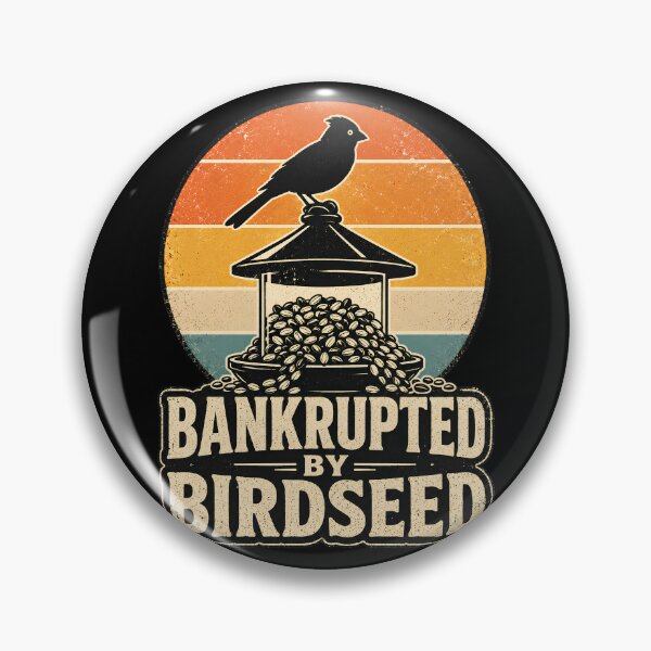 Item preview, Bankrupted By Birdseed, Funny Bird Lover T-Shirt, Pet Bird Owner Gift, Bird Feeding Humor Tee, Parakeet Budgie Lover, Vintage Birdwatching designed and sold by THREE LITTLE BEANS.