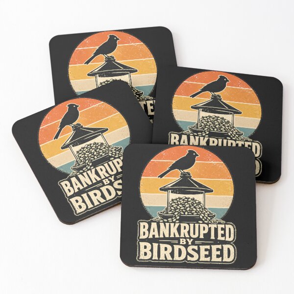 Item preview, Bankrupted By Birdseed, Funny Bird Lover T-Shirt, Pet Bird Owner Gift, Bird Feeding Humor Tee, Parakeet Budgie Lover, Vintage Birdwatching designed and sold by THREE LITTLE BEANS.