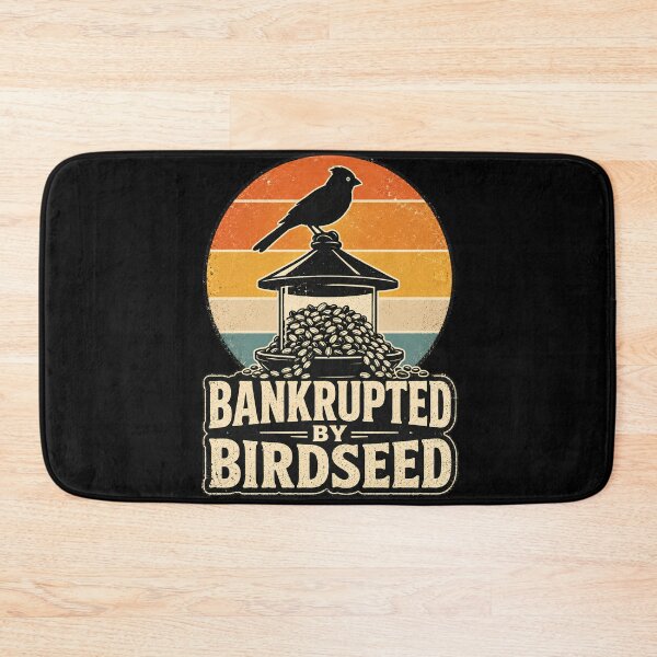 Item preview, Bankrupted By Birdseed, Funny Bird Lover T-Shirt, Pet Bird Owner Gift, Bird Feeding Humor Tee, Parakeet Budgie Lover, Vintage Birdwatching designed and sold by THREE LITTLE BEANS.