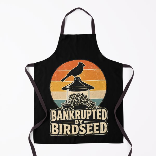 Item preview, Bankrupted By Birdseed, Funny Bird Lover T-Shirt, Pet Bird Owner Gift, Bird Feeding Humor Tee, Parakeet Budgie Lover, Vintage Birdwatching designed and sold by THREE LITTLE BEANS.