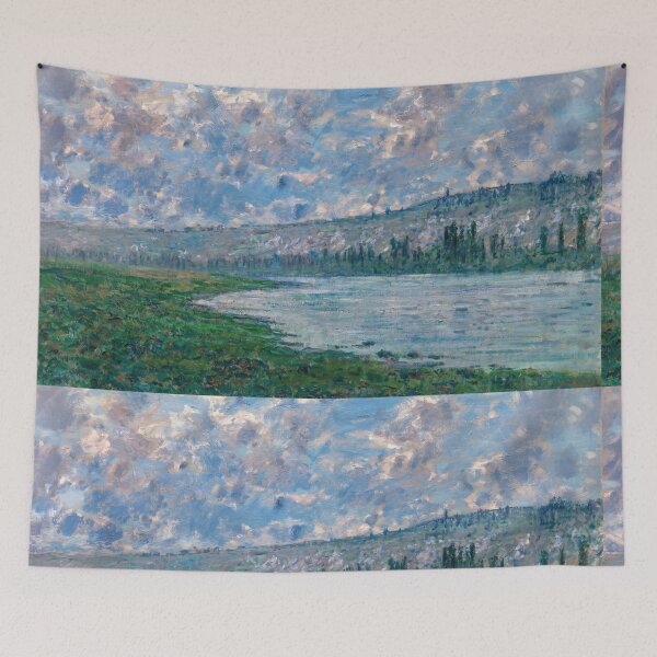 Item preview, Seine River Valley Under Drifting Clouds designed and sold by artofuniverse.