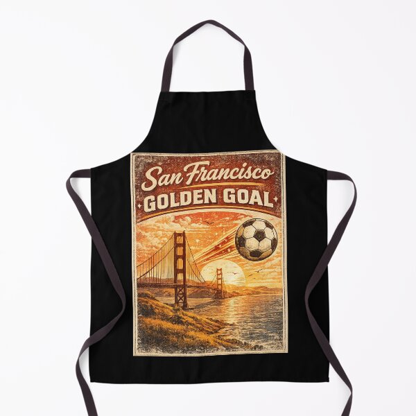 Item preview, San Francisco Golden Goal Retro Golden Gate Bridge Shirt | Vintage California Soccer Travel Design designed and sold by Globalcitytees.