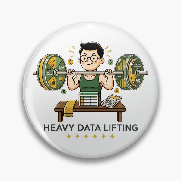 Item preview, Heavy Data Lifting - Accounting and Data Analyst Gym Humor. designed and sold by spreadsheetcafe.
