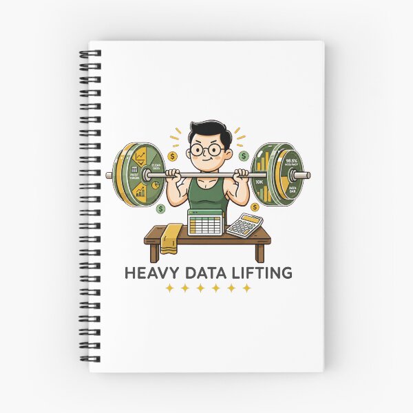 Item preview, Heavy Data Lifting - Accounting and Data Analyst Gym Humor. designed and sold by spreadsheetcafe.