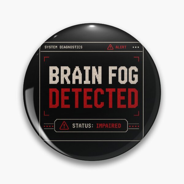 Item preview, Brain Fog Detected – Retro System Diagnostics Humor Design designed and sold by Mad Factory Designs.