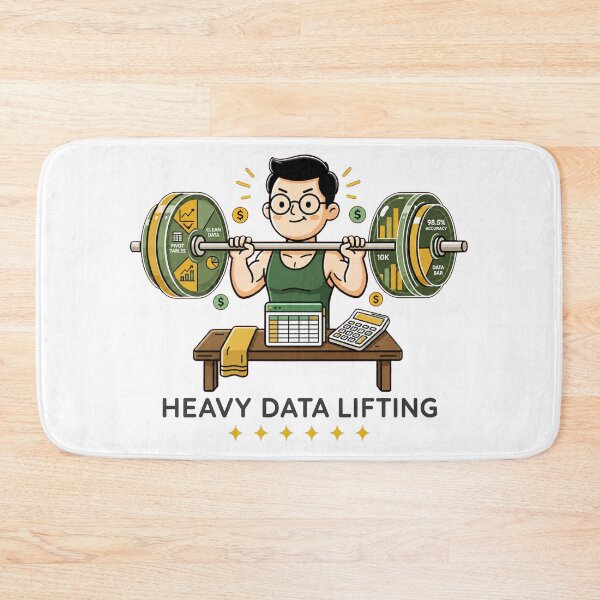 Item preview, Heavy Data Lifting - Accounting and Data Analyst Gym Humor. designed and sold by spreadsheetcafe.