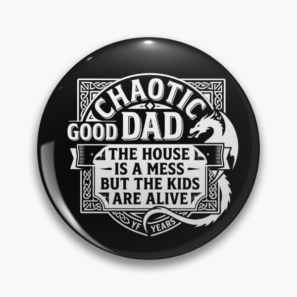 Item preview, Chaotic Good Dad Shirt, The House Is A Mess But The Kids Are Alive Tee, Funny RPG Gamer Father's Day Gift, Retro Dragon designed and sold by THREE LITTLE BEANS.