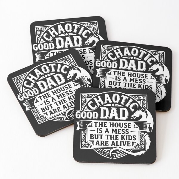 Item preview, Chaotic Good Dad Shirt, The House Is A Mess But The Kids Are Alive Tee, Funny RPG Gamer Father's Day Gift, Retro Dragon designed and sold by THREE LITTLE BEANS.