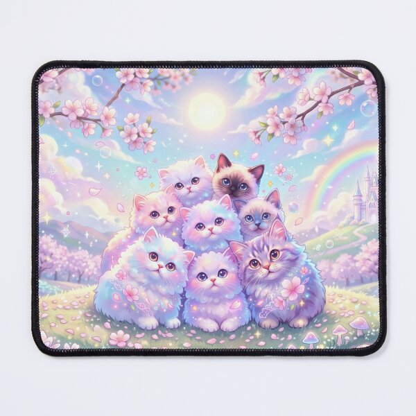 Item preview, Cute Kittens Under Cherry Blossoms designed and sold by AnnArtshock.