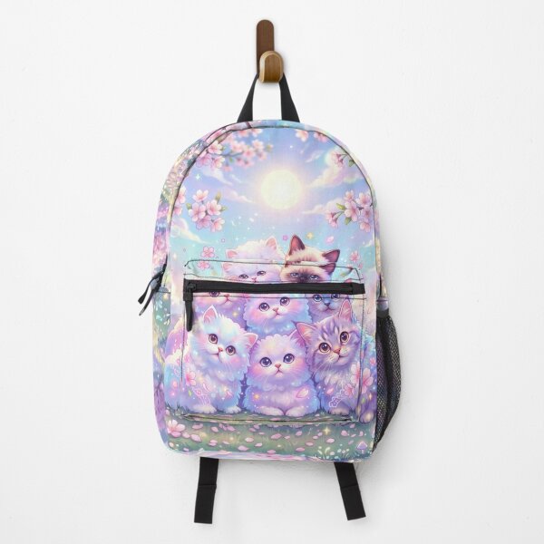 Item preview, Cute Kittens Under Cherry Blossoms designed and sold by AnnArtshock.