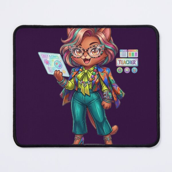 Item preview, Cute Cat Teacher Science Fashion Art Toy designed and sold by ChaEmm_Studio.
