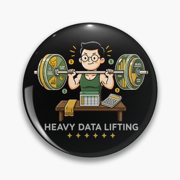 Item preview, Heavy Data Lifting - Accounting and Data Analyst Gym Humor. designed and sold by spreadsheetcafe.