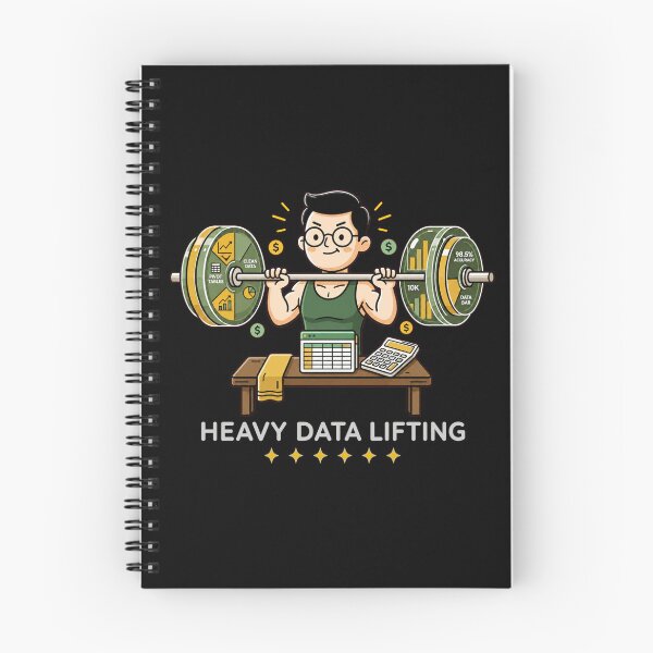 Item preview, Heavy Data Lifting - Accounting and Data Analyst Gym Humor. designed and sold by spreadsheetcafe.