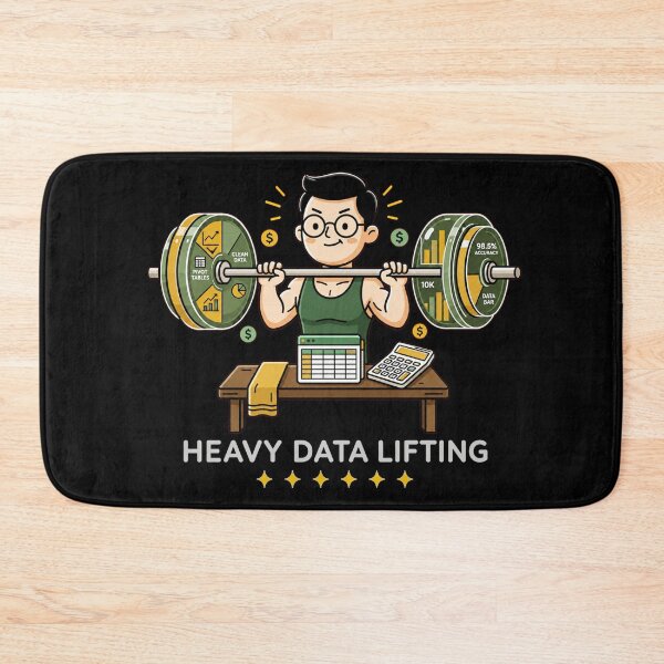 Item preview, Heavy Data Lifting - Accounting and Data Analyst Gym Humor. designed and sold by spreadsheetcafe.