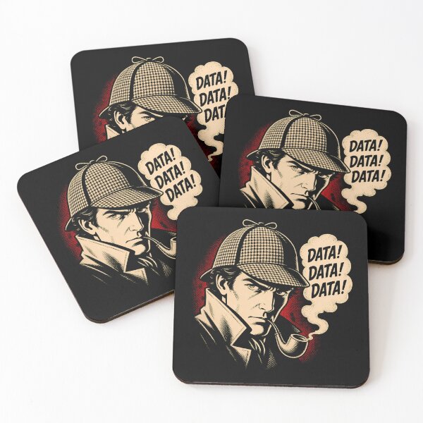 Item preview, Data Data Data Sherlock Holmes Vintage Comic Pop Art designed and sold by Fenay Designs.