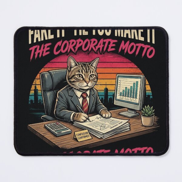 Item preview, Fake It 'Til You Make It - The Corporate Motto designed and sold by Color Verse1.