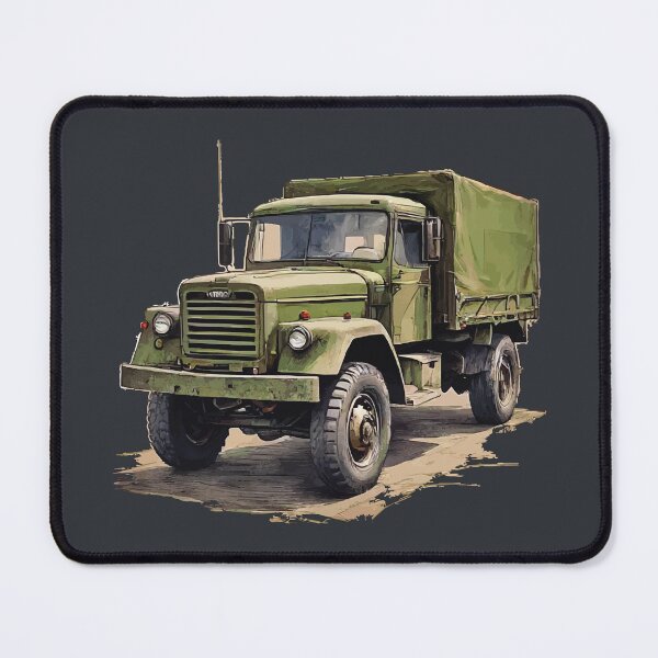 Item preview, Geometric Military Truck - vehicle Art designed and sold by Tklezardesigns.