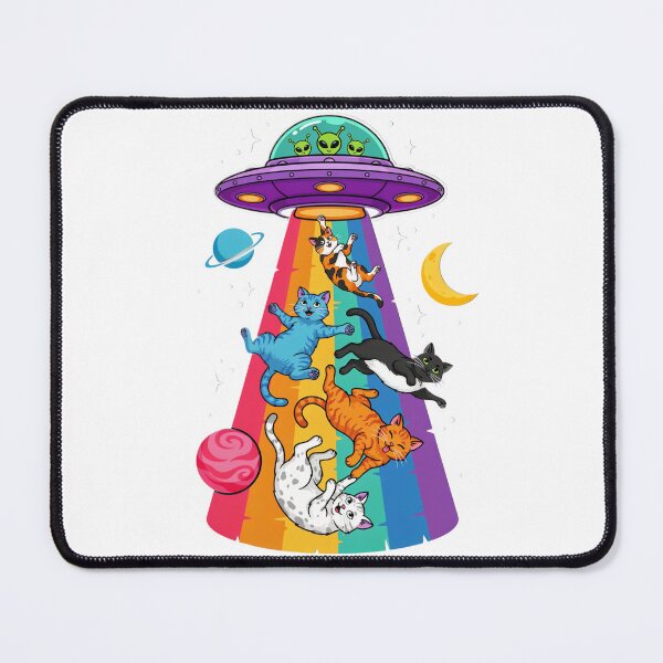 Item preview, UFO Cat Abduction — Alien Spaceship Beam Funny Space Cat T-Shirt V1 designed and sold by DarylWelsh2024.